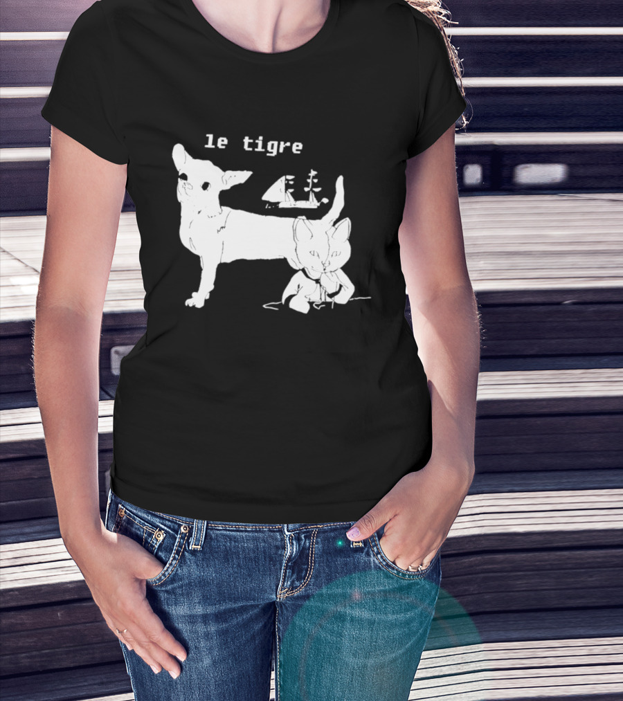 Le Tigre Chihuahua Cat Ship Kathleen Hanna T-Shirt