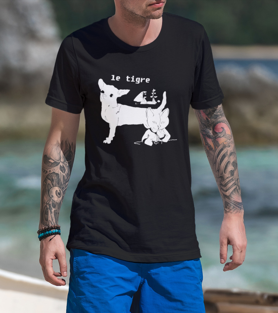 Le Tigre Chihuahua Cat Ship Kathleen Hanna T-Shirt