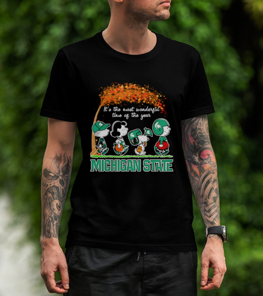 Michigan State Peanuts It's The Most Wonderful Time Of The Year Halloween 2026 T-Shirt