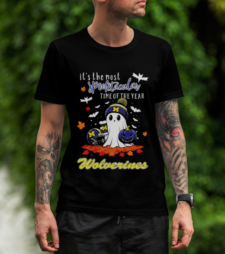 Michigan Wolverines Spooktacular Halloween Ghost Fest 2026 It's The Most Wonderful Time Of The Year T-Shirt