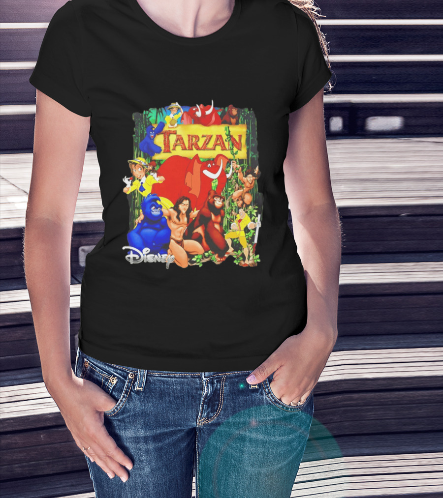 Disney Tarzan Characters Jane Porter Terk Adventure T-Shirt