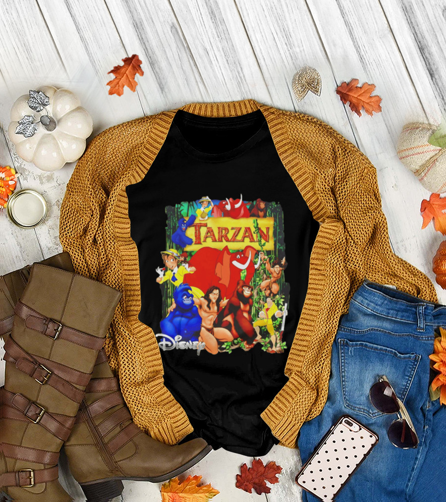 Disney Tarzan Characters Jane Porter Terk Adventure T-Shirt