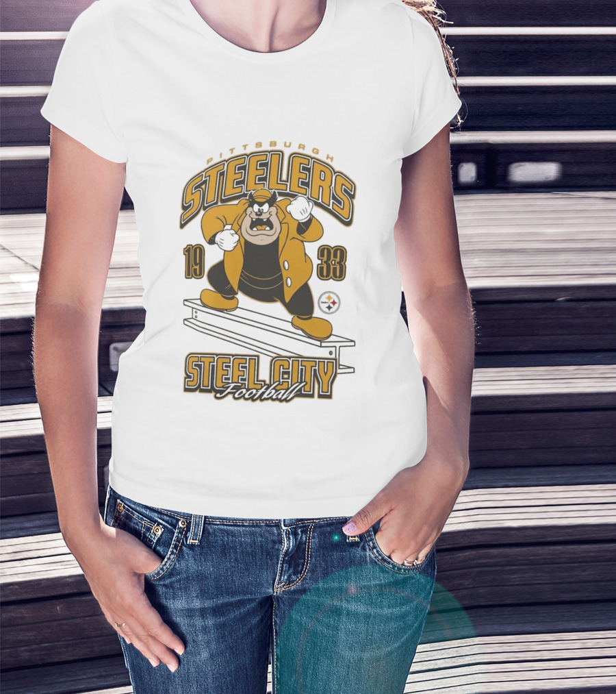 1933 Pittsburgh Steelers Steel City Football T-Shirt