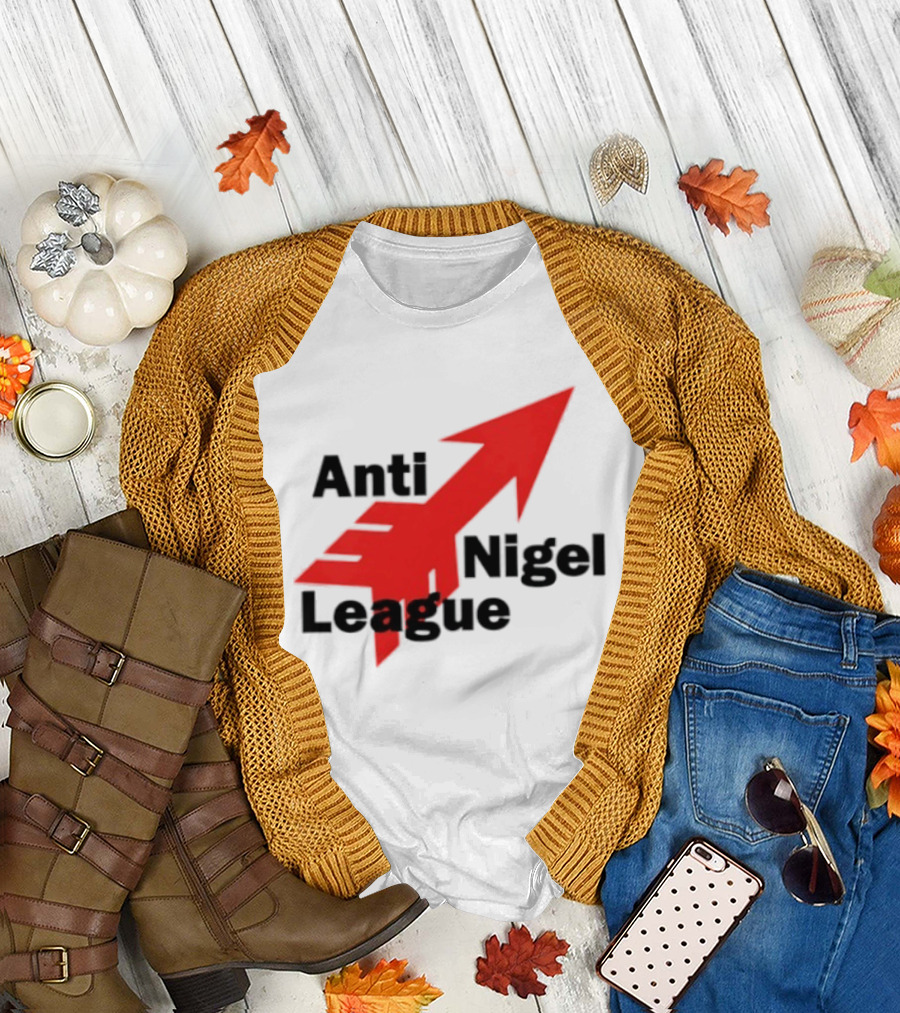 Anti Nigel League Arrow Text Gildan T-Shirt