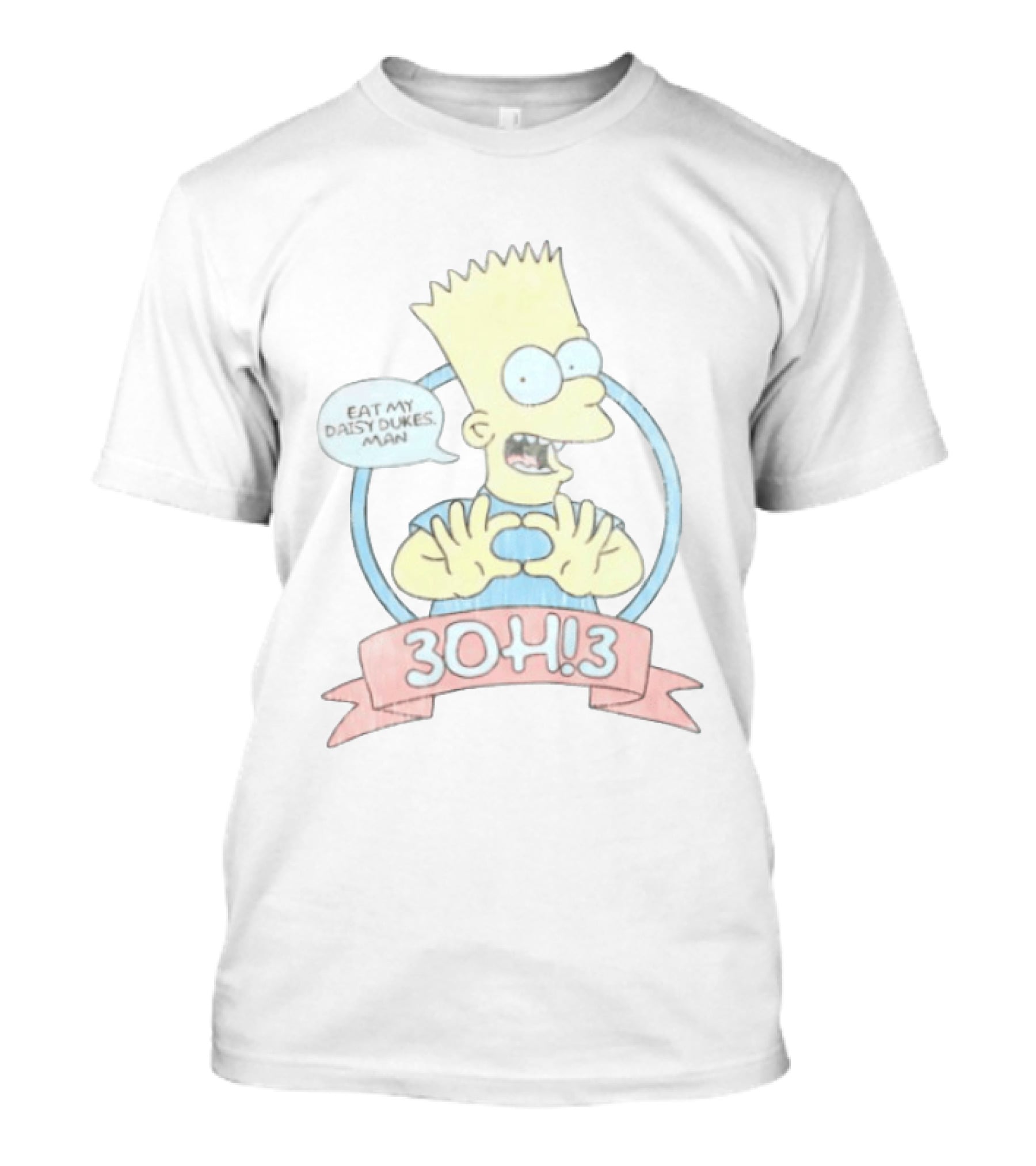 Bart Simpson Eat My Daisy Dukes Man 3OH!3 Collaboration T-Shirt