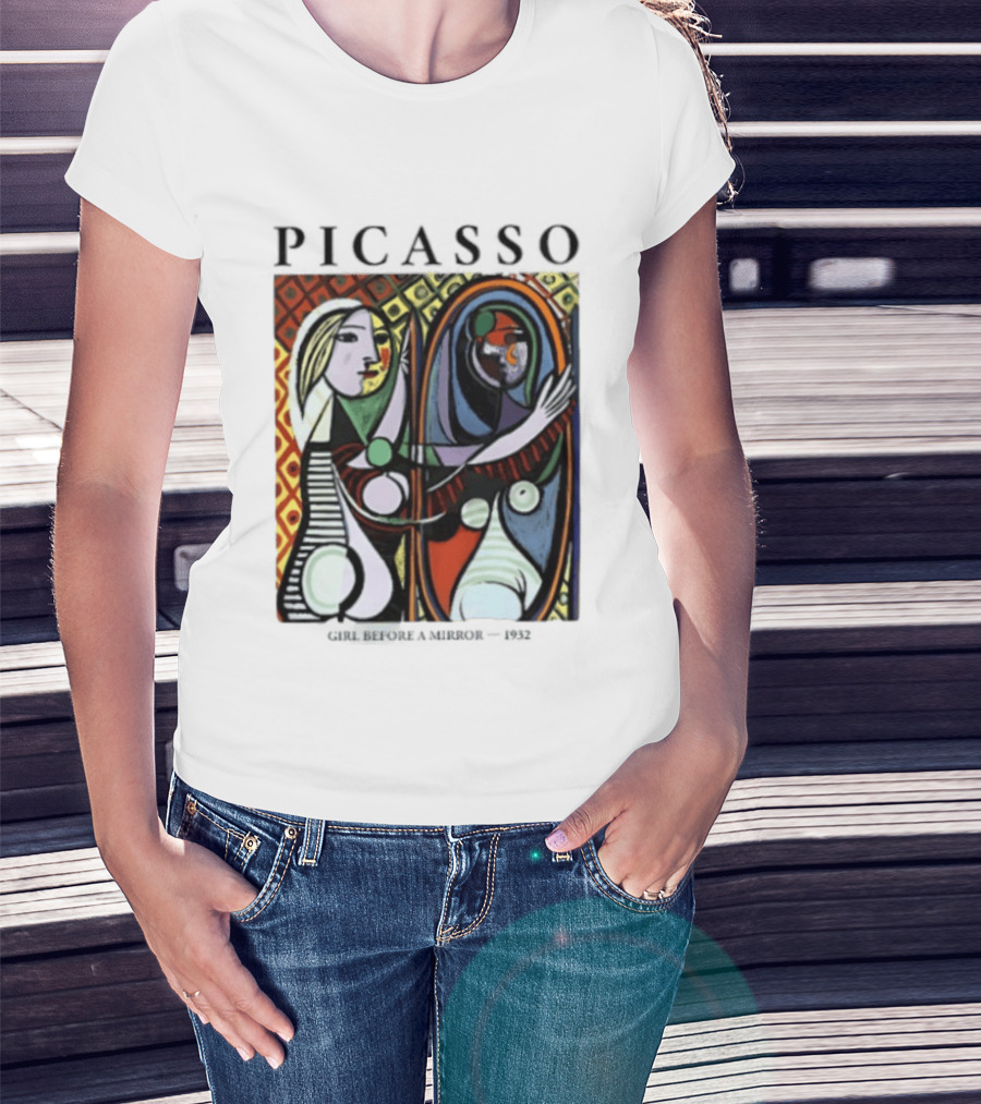 Pablo Picasso Girl Before A Mirror Painting T-Shirt