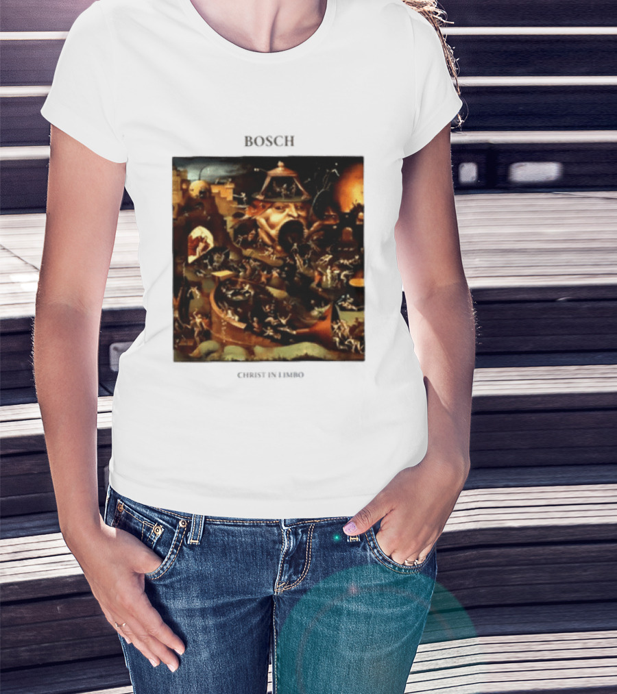 Hieronymus Bosch Christ In Limbo Medieval Painting Print T-Shirt