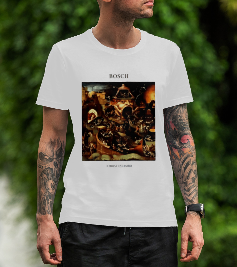 Hieronymus Bosch Christ In Limbo Medieval Painting Print T-Shirt