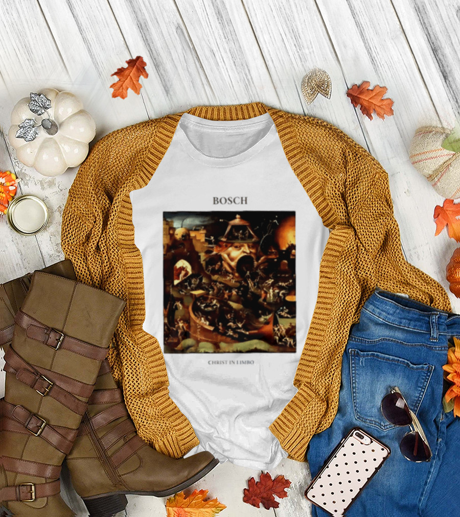 Hieronymus Bosch Christ In Limbo Medieval Painting Print T-Shirt