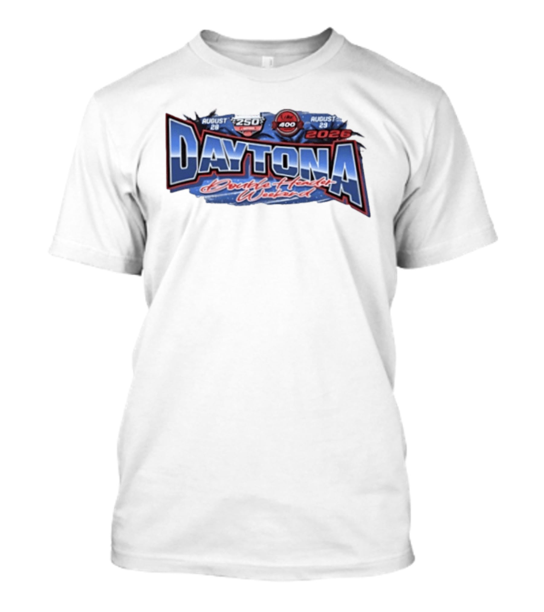 August 28 29 2026 Daytona Double Header Weekend Winn Dixie 250 And Coke 400 Racing Event T-Shirt