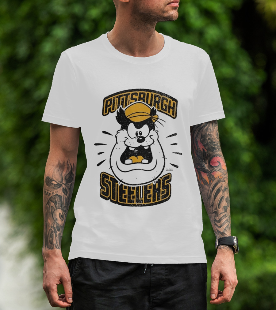Pittsburgh Steelers Pete Character Yellow Hat T-Shirt