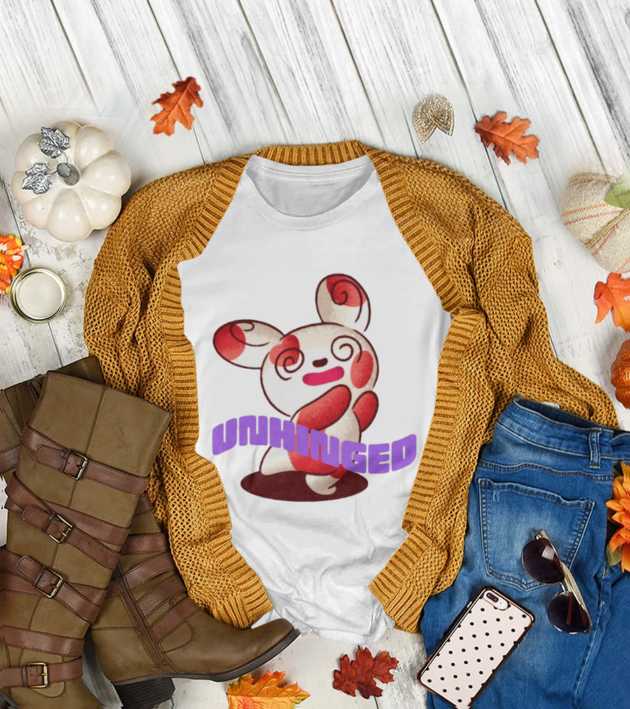 Spinda Unhinged Bunny Rabbit Cartoon Spiral Eyes T-Shirt