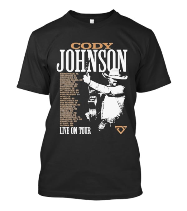 Cody Johnson 2026 Tour Live On Tour Dates And Cities With Cowboy T-Shirt