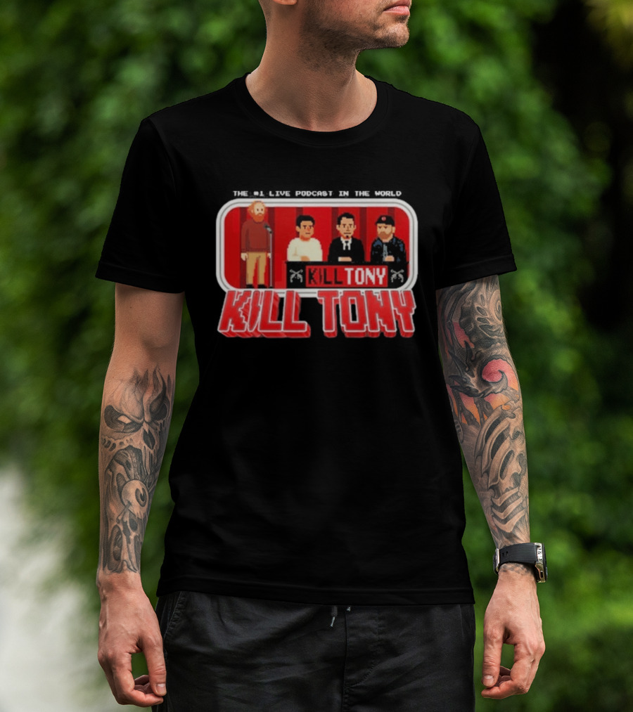 Kill Tony Podcast 8 Bit Pixel Art Comedy Panel T-Shirt