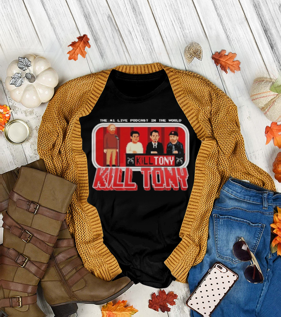 Kill Tony Podcast 8 Bit Pixel Art Comedy Panel T-Shirt