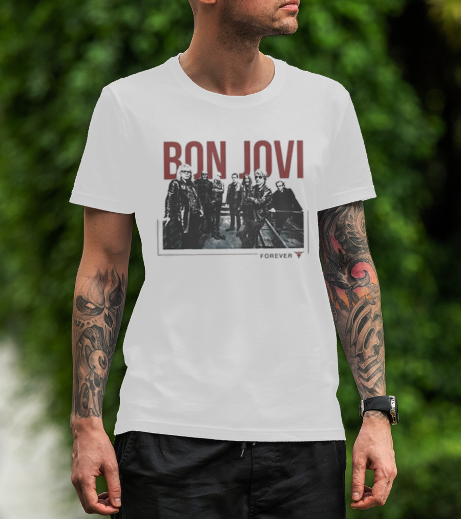 Bon Jovi Forever Band Cut Out T-Shirt
