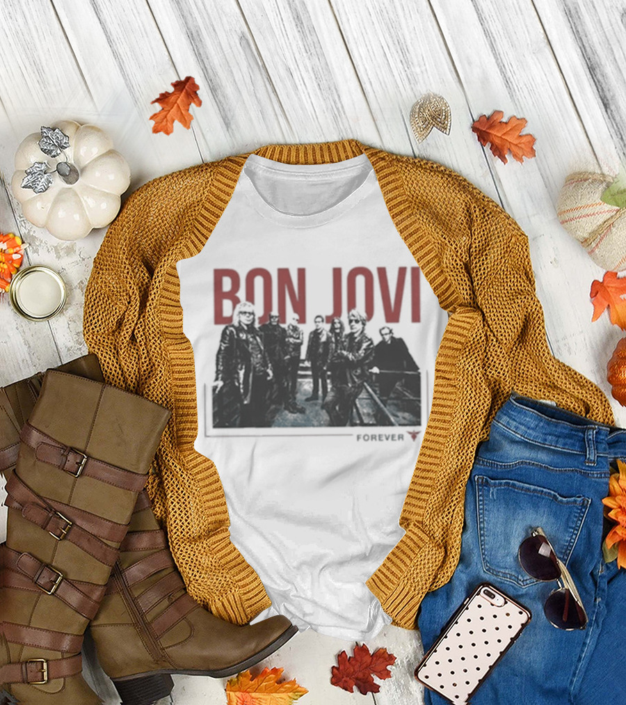 Bon Jovi Forever Band Cut Out T-Shirt