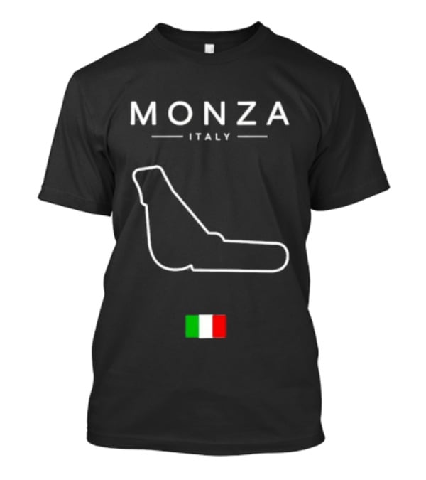 Monza Italy Temple Of Speed Circuit Italia Flag Racing T-Shirt
