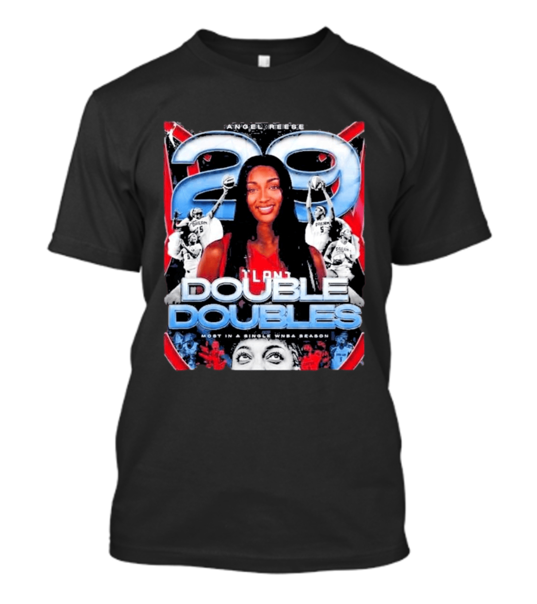 Angel Reese 29 Atlanta Dream Double Doubles Most In A Single WNBA Season T-Shirt