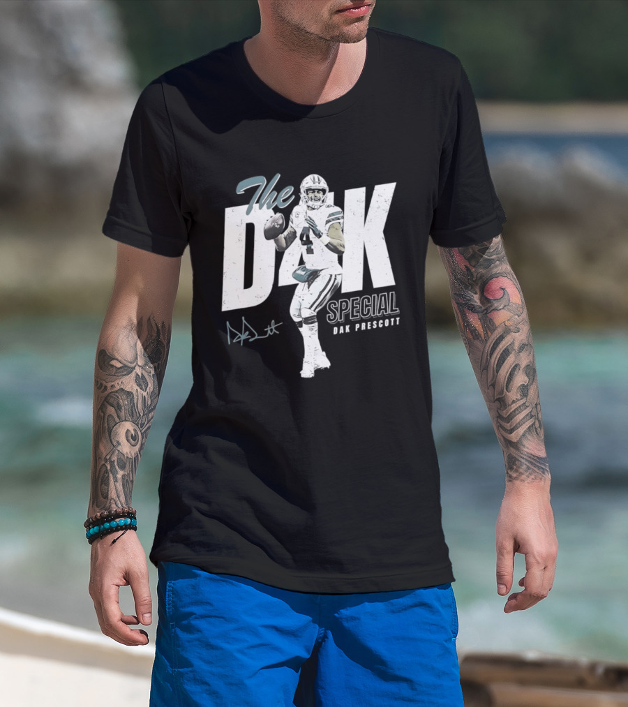The D4k Special Dak Prescott Dallas Cowboys Football Player T-Shirt