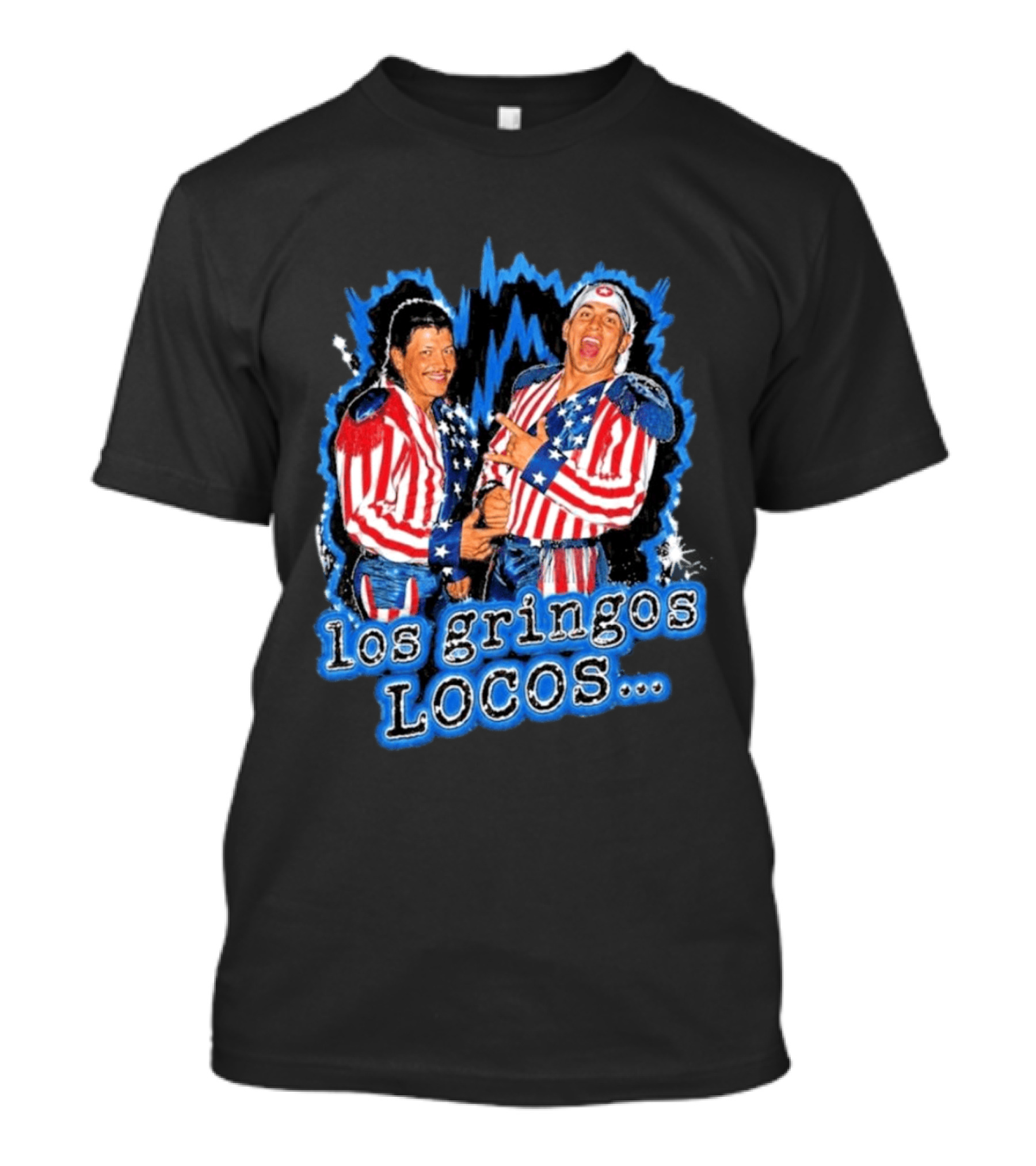 Dominik Mysterio Los Gringos Locos Red White Blue Stars And Stripes T-Shirt