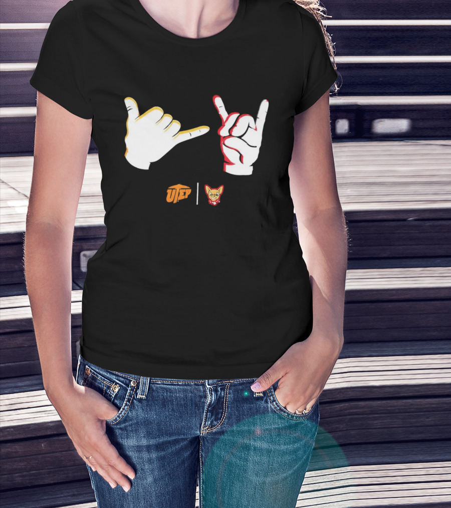 El Paso Chihuahuas Fear The Ears Hand Signs Gesture T-Shirt