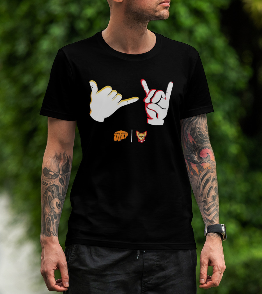 El Paso Chihuahuas Fear The Ears Hand Signs Gesture T-Shirt