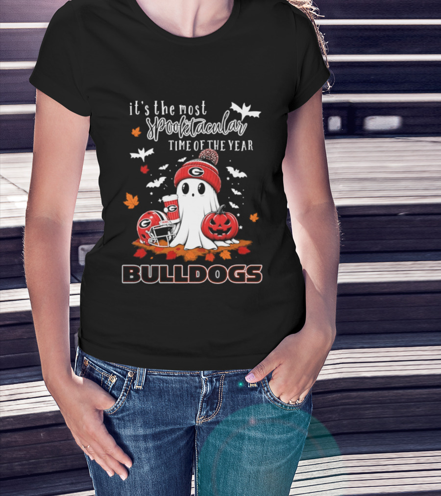 Georgia Bulldogs Halloween Ghost Wonderful Time Football Fan 2026 T-Shirt