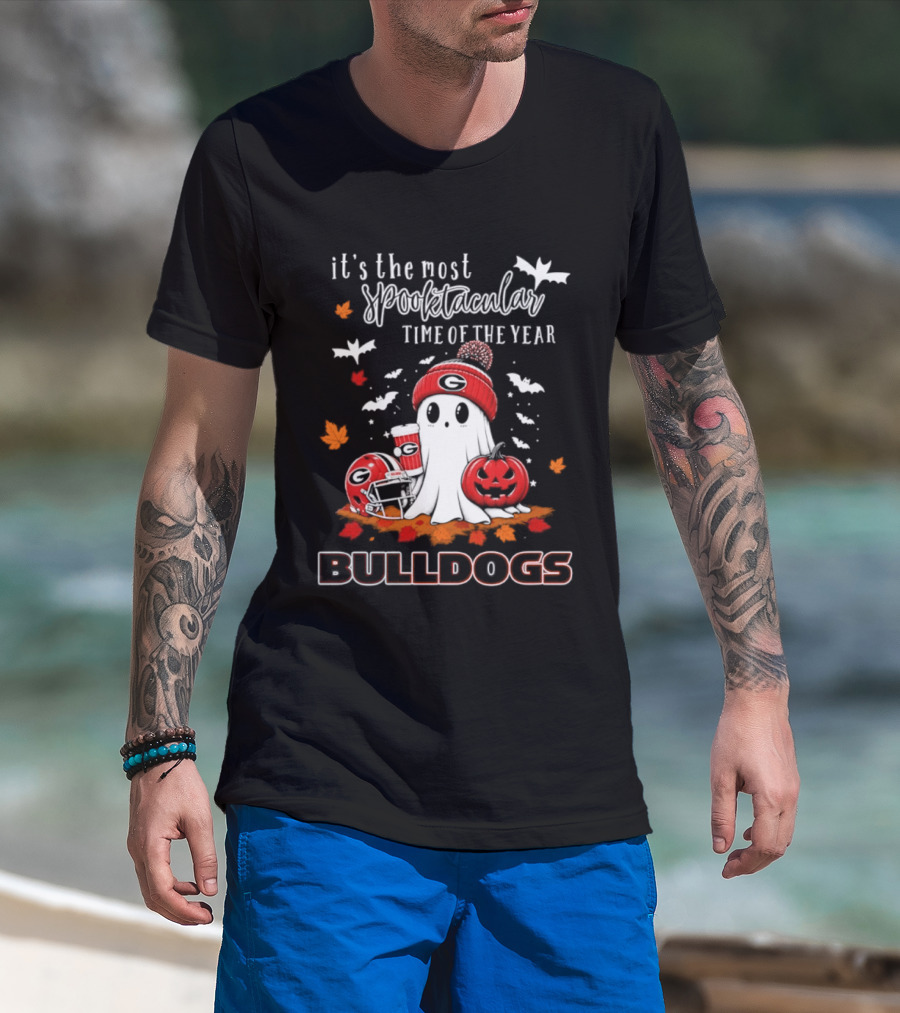 Georgia Bulldogs Halloween Ghost Wonderful Time Football Fan 2026 T-Shirt