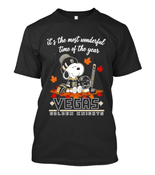 Vegas Golden Knights Snoopy Autumn 2026 It's The Most Wonderful Time Of The Year T-Shirt