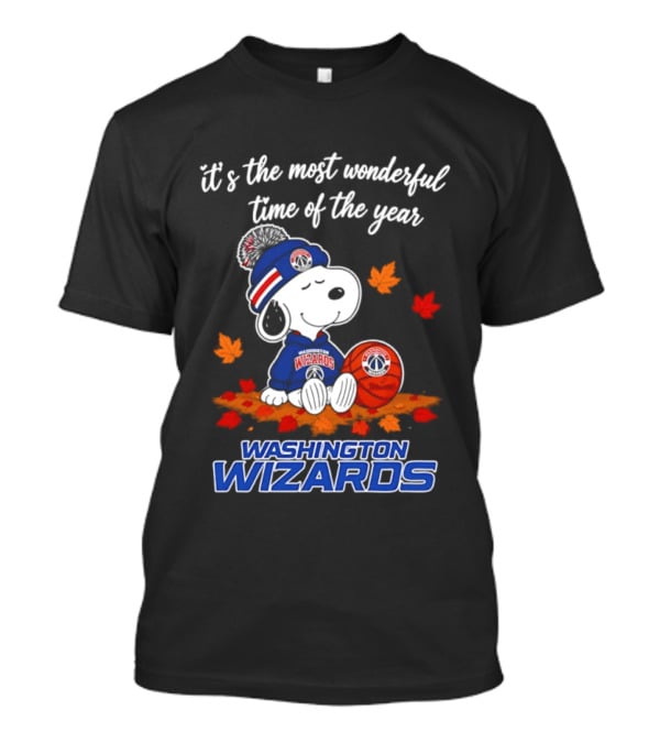 Washington Wizards Snoopy It's The Most Wonderful Time Of The Year Halloween 2026 T-Shirt