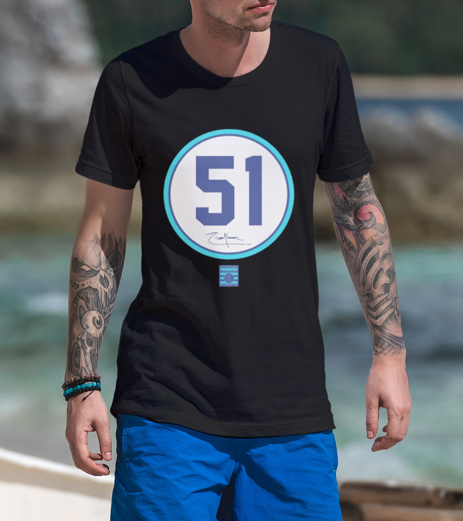 Randy Johnson Seattle Mariners 51 2015 National Baseball Hall Of Fame Induction T-Shirt