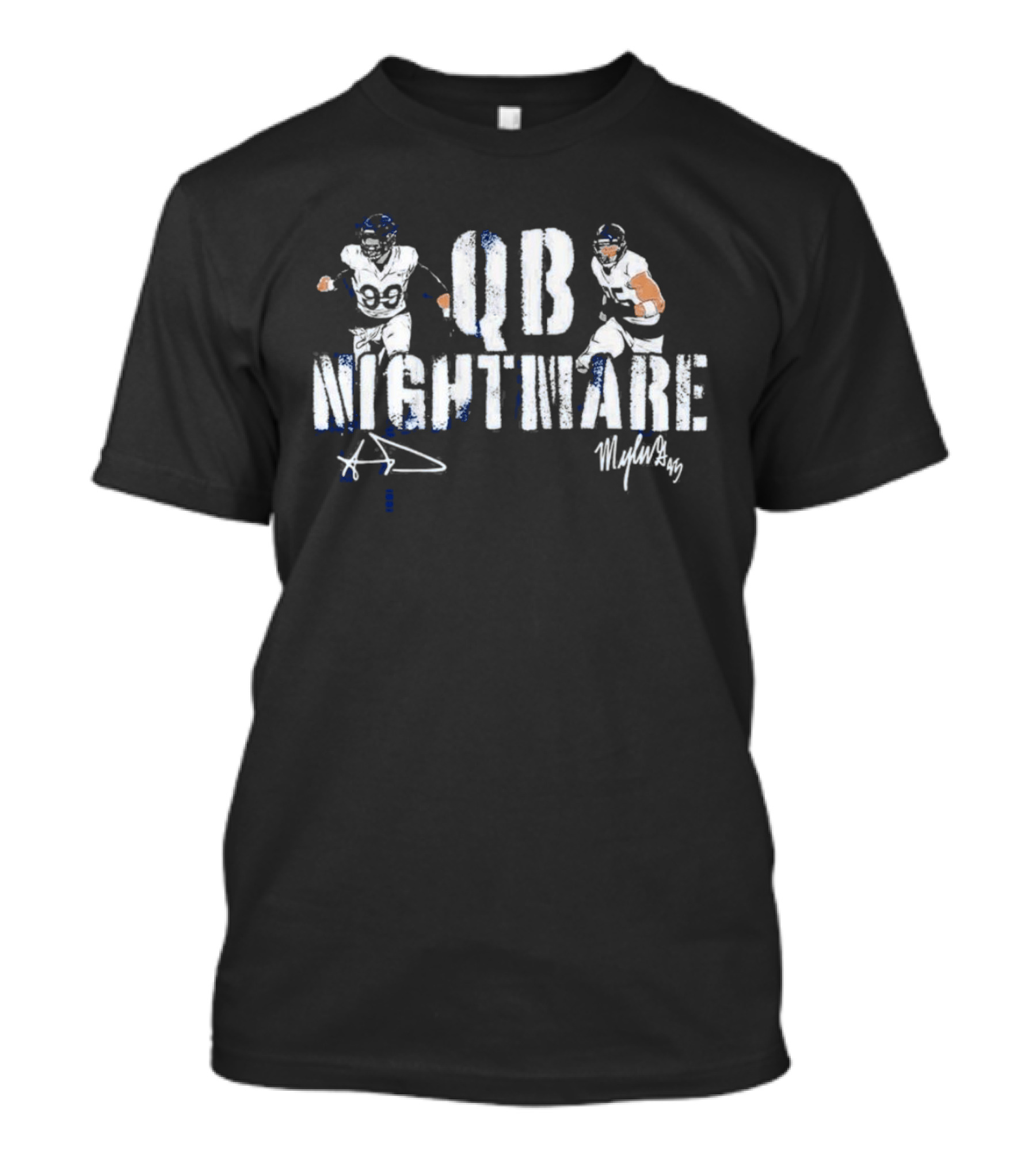 QB Nightmare Aaron Donald Myles Garrett T-Shirt