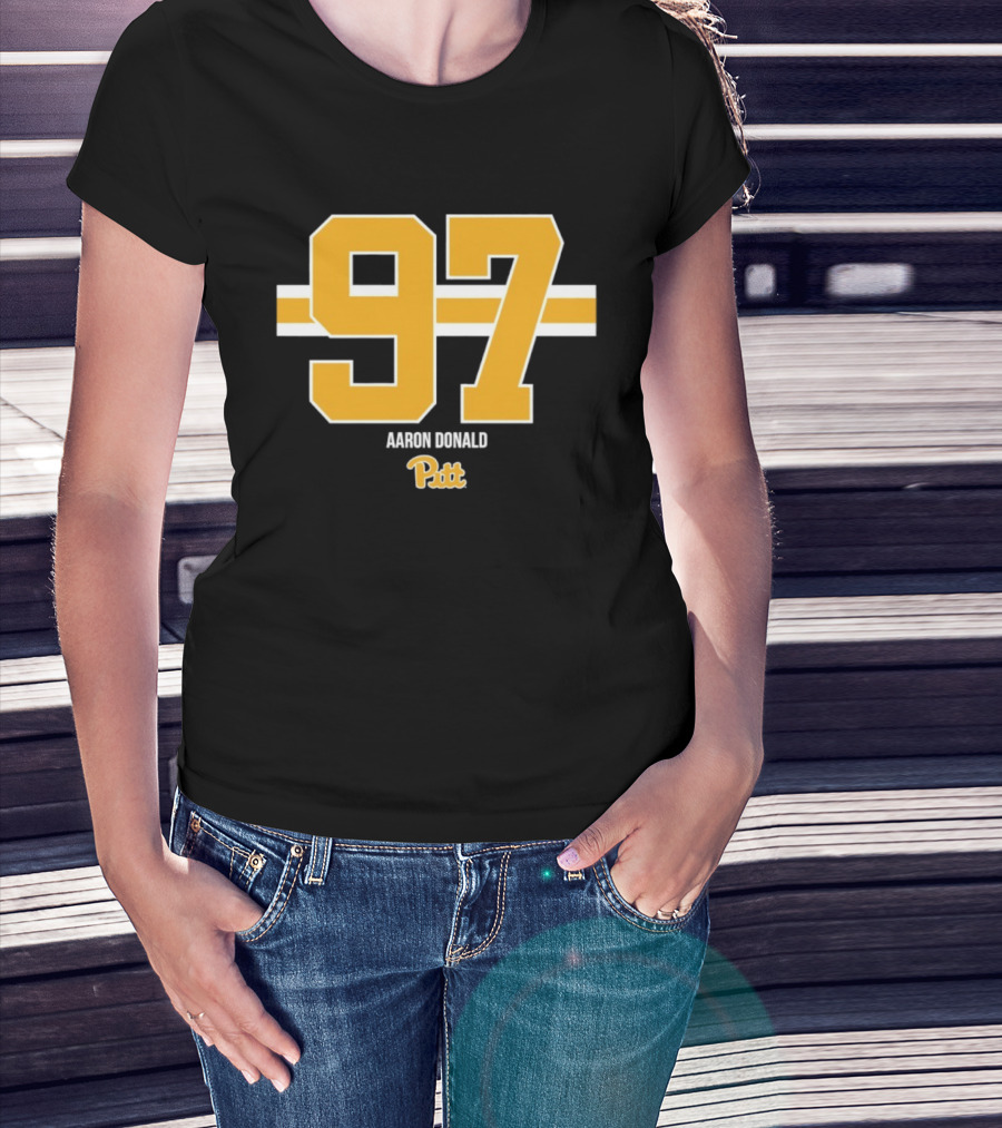 Aaron Donald 97 Pitt Panthers Football T-Shirt