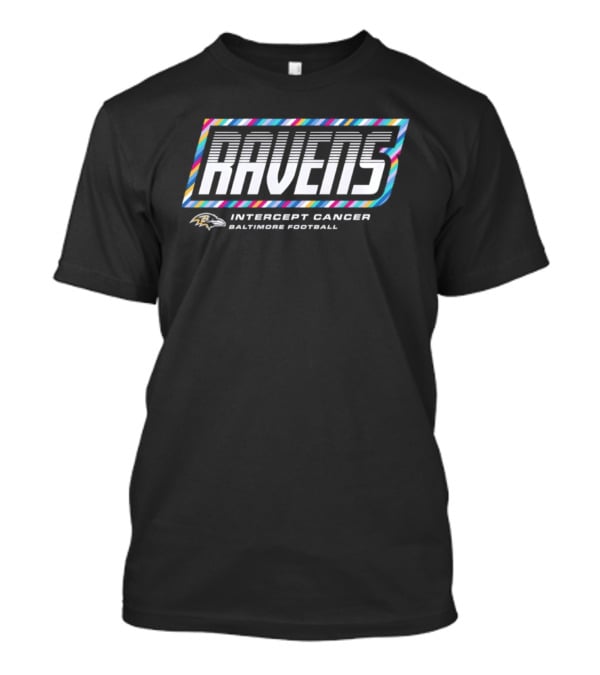 Baltimore Ravens Intercept Cancer Baltimore Football T-Shirt