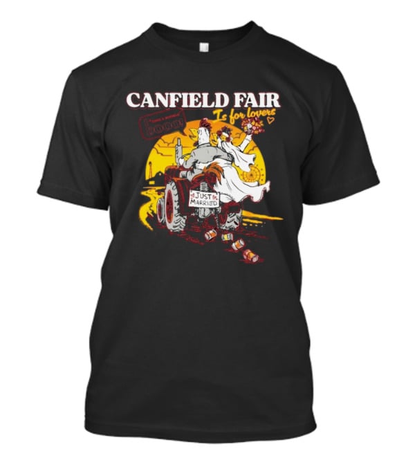 Canfield Fair Just Married Romance Tractor Boom Sunset T-Shirt