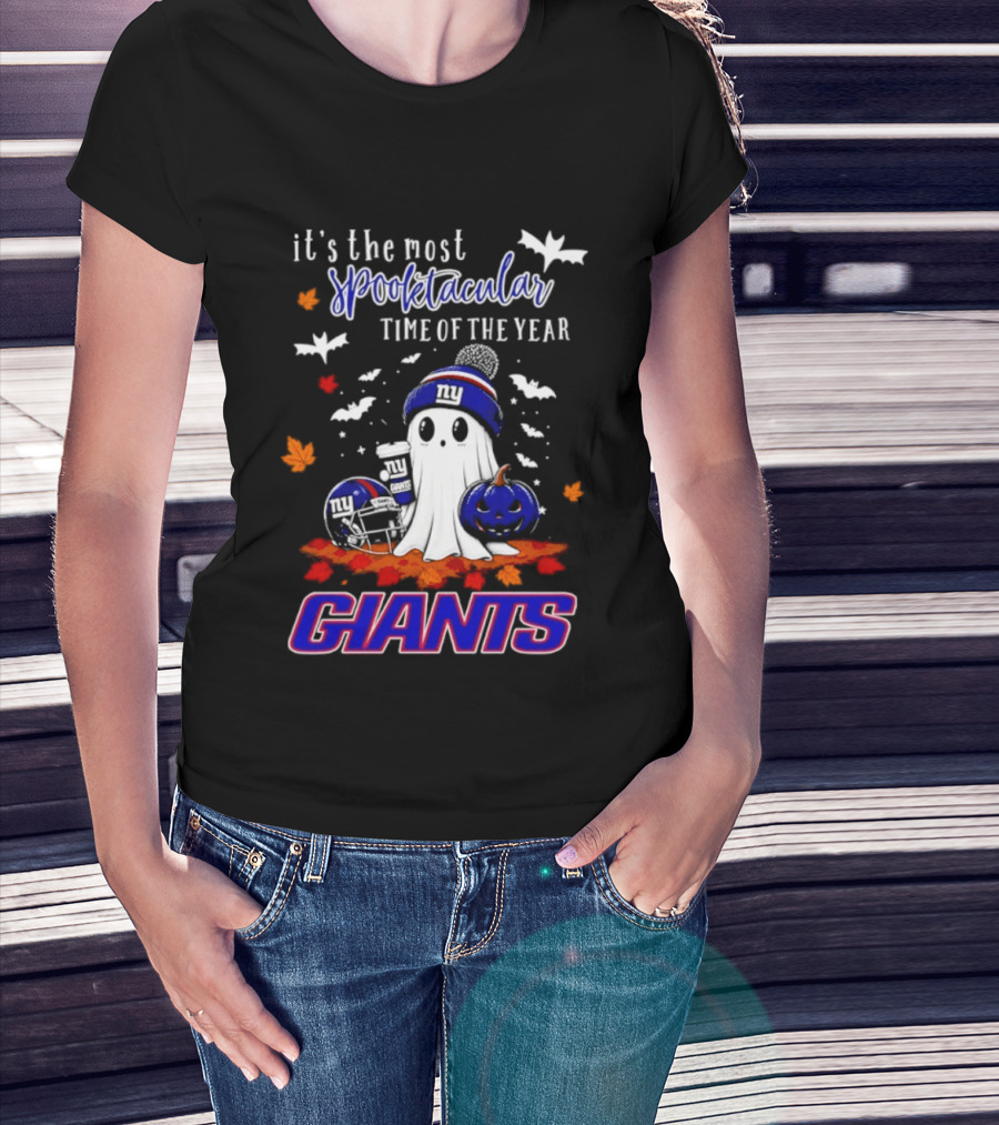 New York Giants Halloween Ghost Giants Spooktacular Time Of The Year 2026 T-Shirt