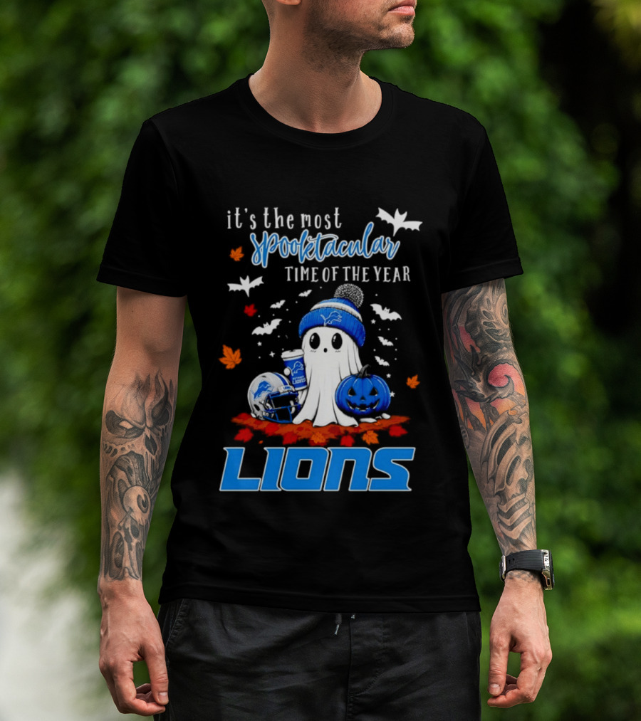 Detroit Lions Halloween Ghost Spooktacular Time Of The Year 2026 T-Shirt