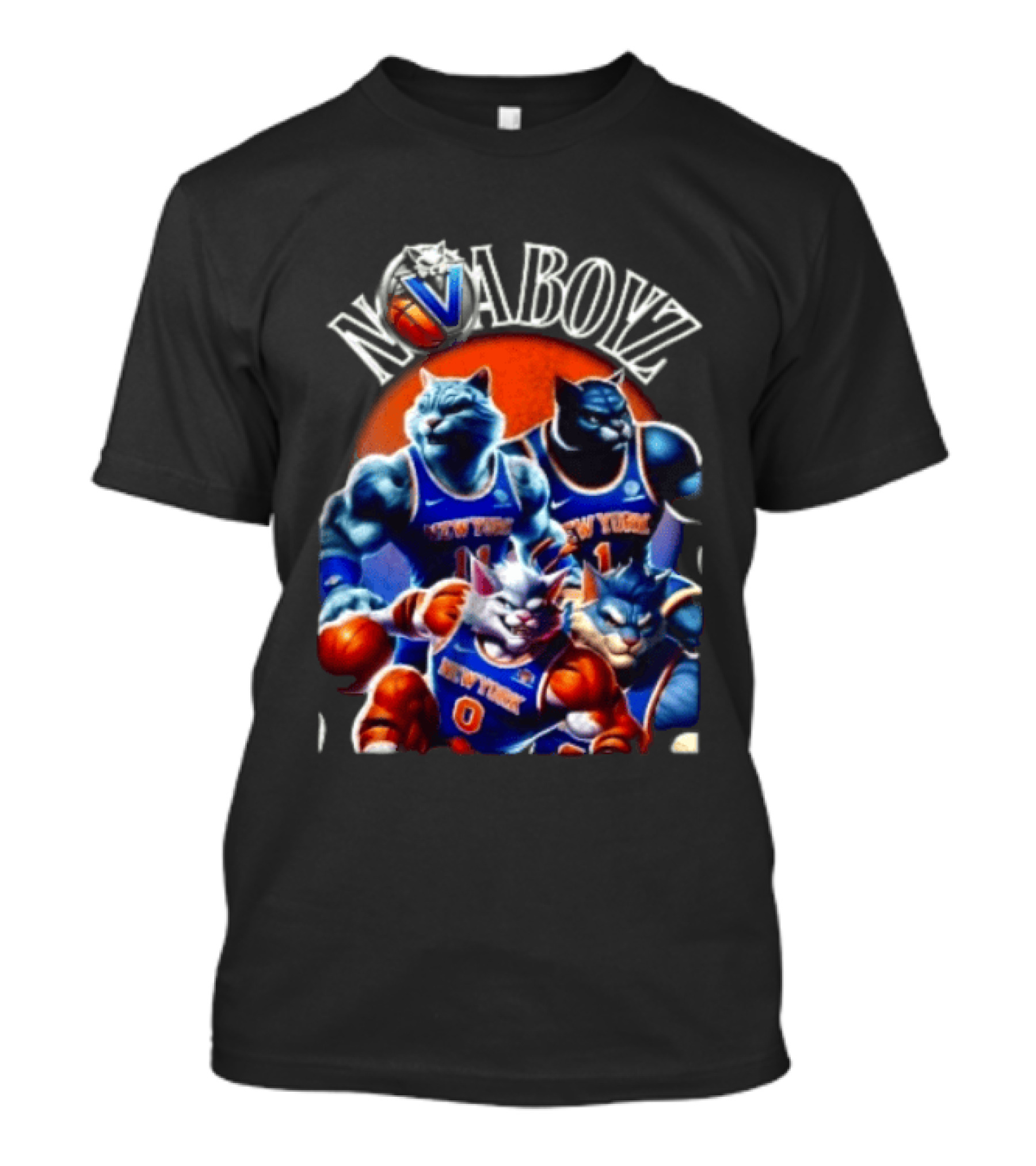 Nova Boyz New York Basketball Cats Jalen Brunson Josh Hart Mikal Bridges Donte DiVincenzo T-Shirt