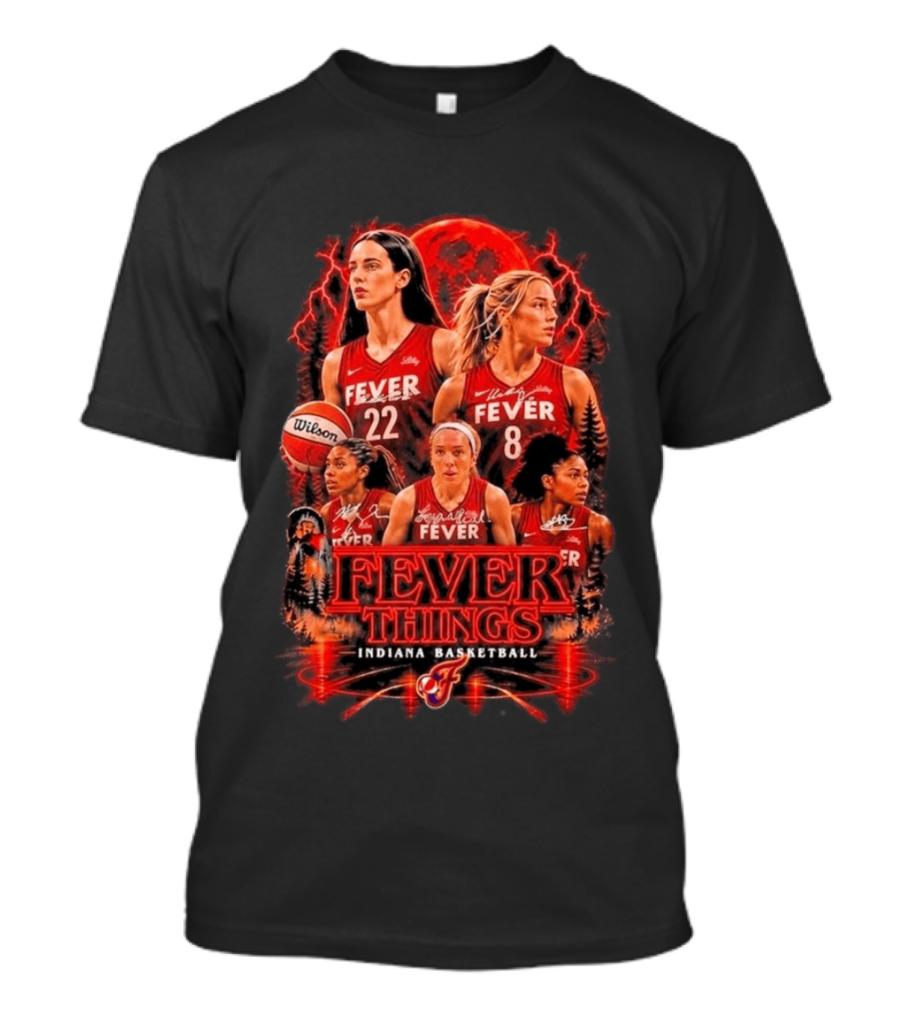 Fever Things Indiana Basketball Team Horror Wilson 22 8 T-Shirt