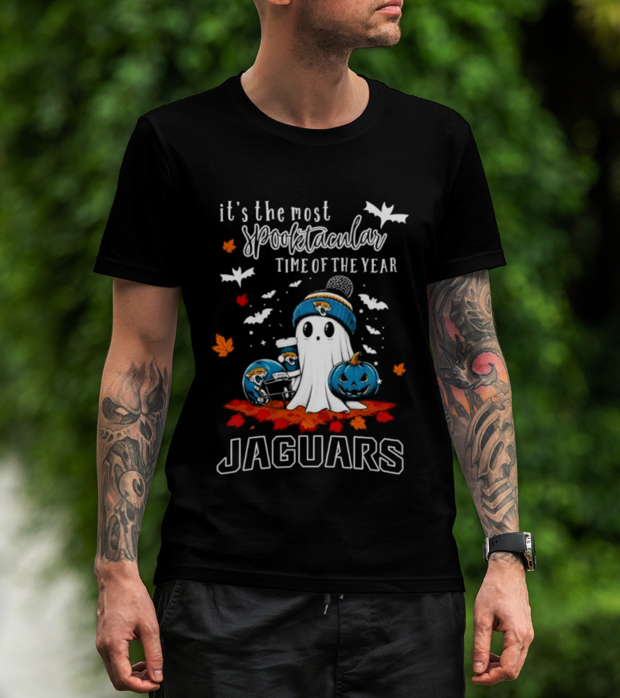 Jacksonville Jaguars Halloween Ghost Spooktacular Time Of The Year T-Shirt