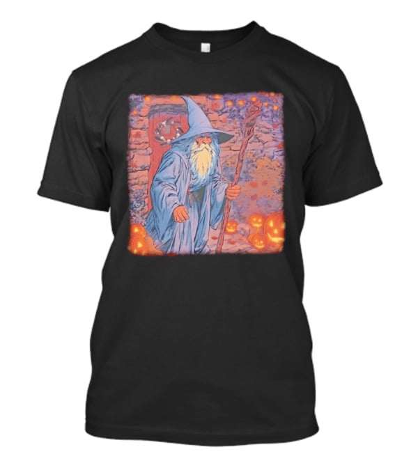 Wizard Halloween Night 2026 Magical Pumpkin Pathway T-Shirt