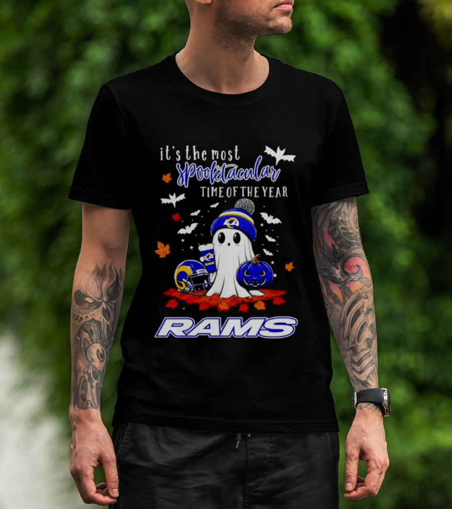 Los Angeles Rams Halloween Ghost 2026 Season It's The Most Spooktacular Time Of The Year T-Shirt