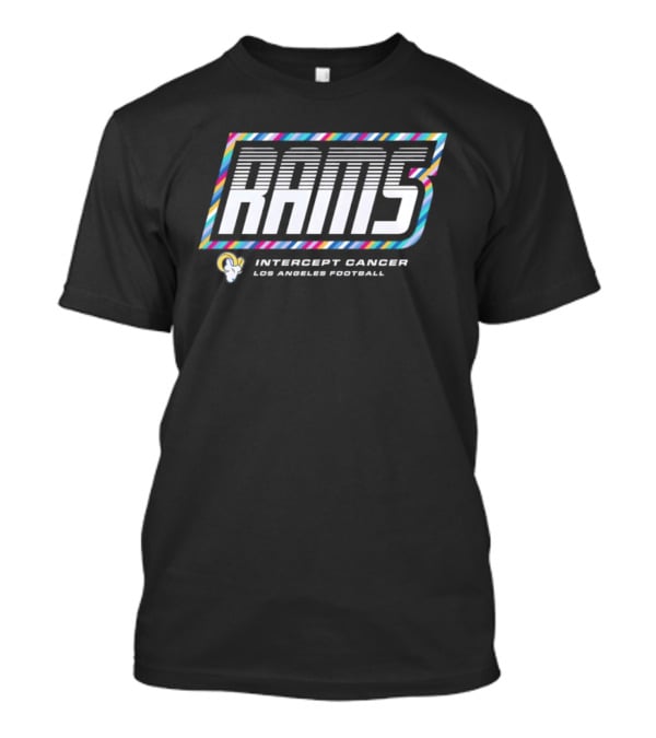 Los Angeles Rams Intercept Cancer Crucial Catch 2026 Los Angeles Football T-Shirt