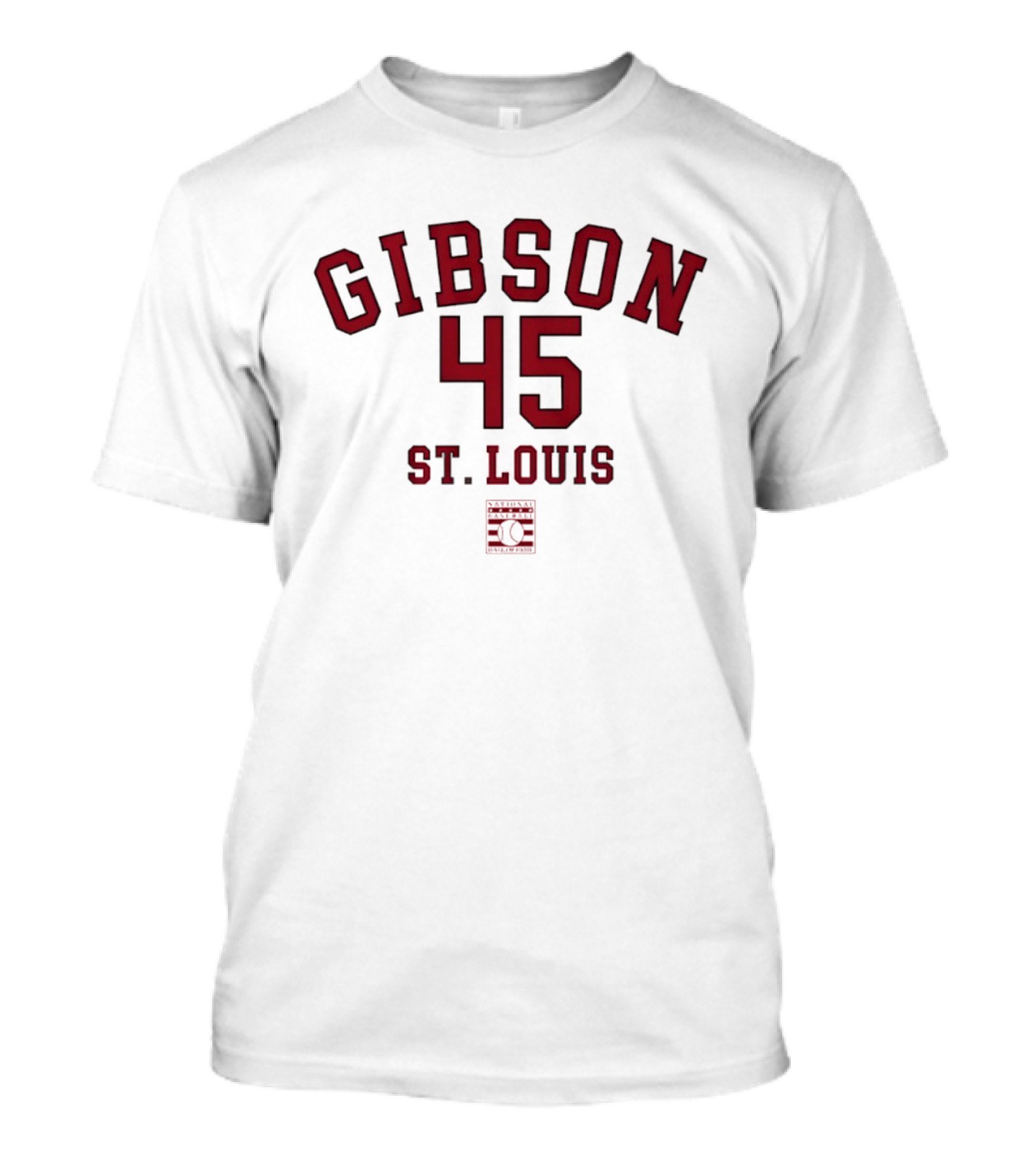 Gibson 45 St. Louis Cardinals October's Finest Classic Baseball Legend T-Shirt