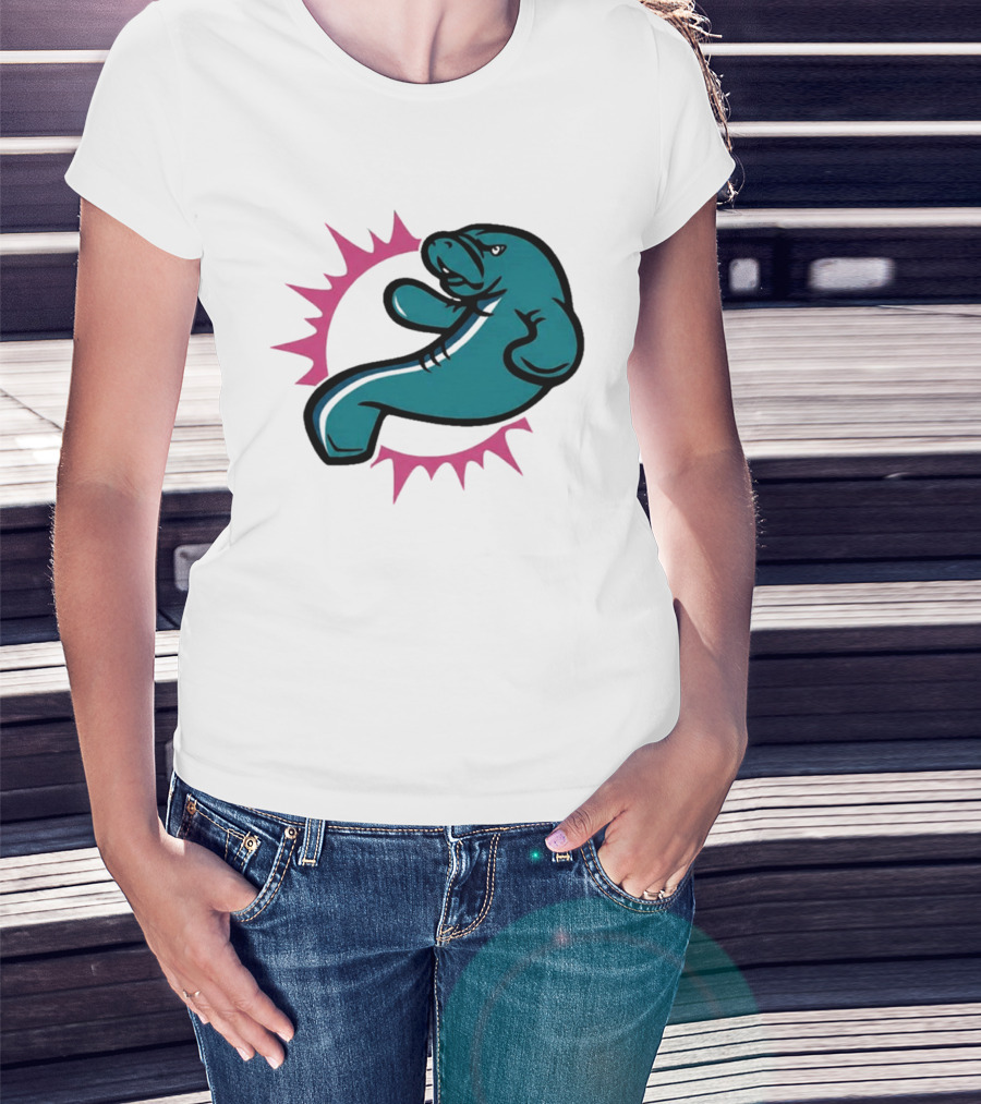 GTA VI Vice City Manatees Miami Dolphins Mashup T-Shirt