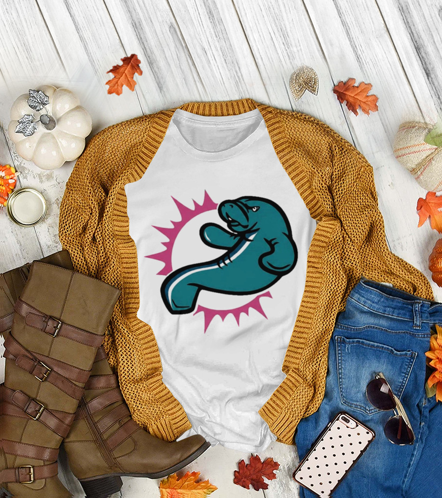 GTA VI Vice City Manatees Miami Dolphins Mashup T-Shirt