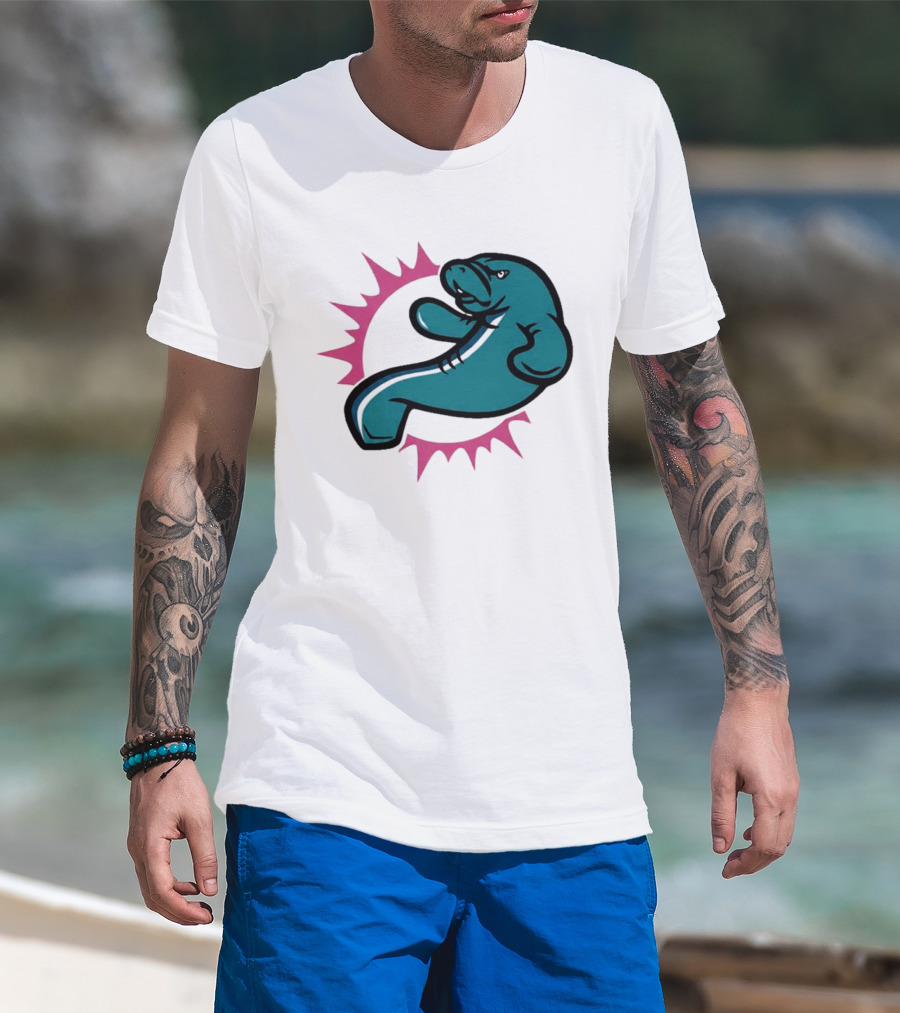 GTA VI Vice City Manatees Miami Dolphins Mashup T-Shirt