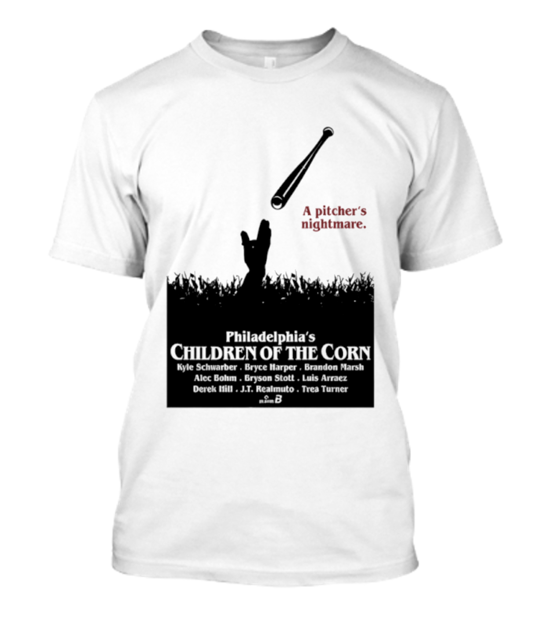 Philadelphia Phillies A Pitcher's Nightmare Children Of The Corn T-Shirt