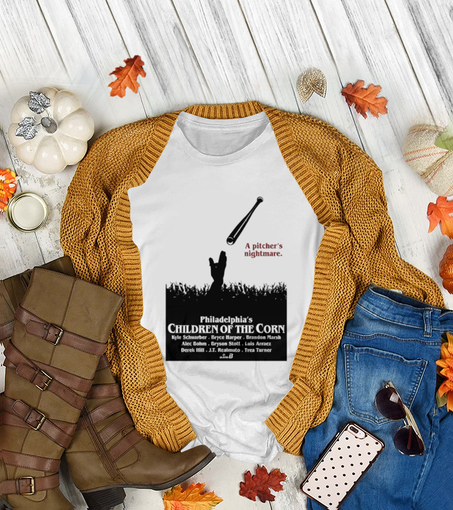 Philadelphia Phillies A Pitcher's Nightmare Children Of The Corn T-Shirt